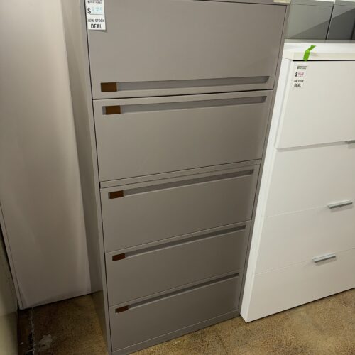 Used 5-High Lateral Filing Storage 30"W -- Light Gray