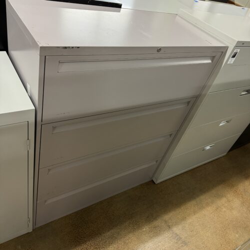 Used Steelcase Putty 4-Drawer Filing Lateral 42"W