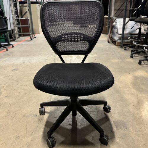 Used Mesh Back Armless Office Task Chair with Casters