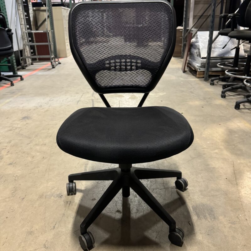 Used Mesh Back Armless Office Task Chair with Casters