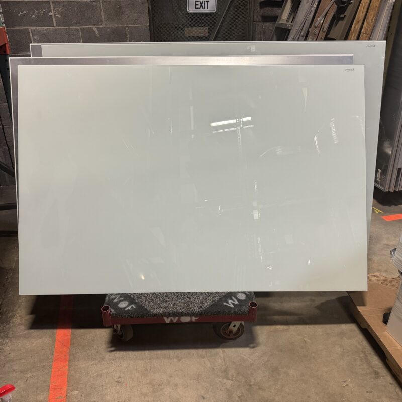 Used Universal Wall Mounting Glass Whiteboards 72"W x 48"H