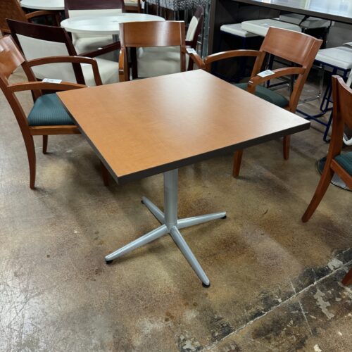 Used Allsteel Cherry Laminate Table 30"W x 30"W