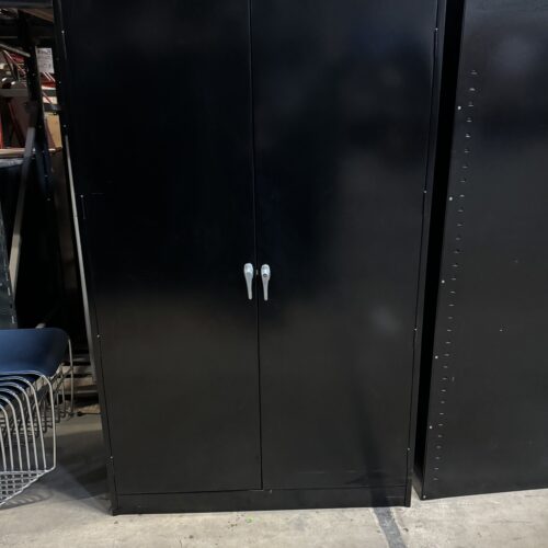 Used Tennsco 2-Door Storage Cabinet with Shelving Lockable 48"W
