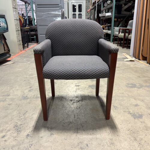 Used Steelcase Patterned Guest Chairs with Fixed Arms 24"W