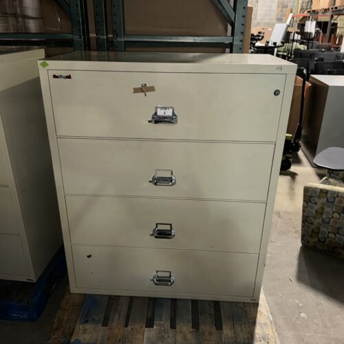 Used FireKing Putty Fire Safe Filing Cabinets 44.5"W