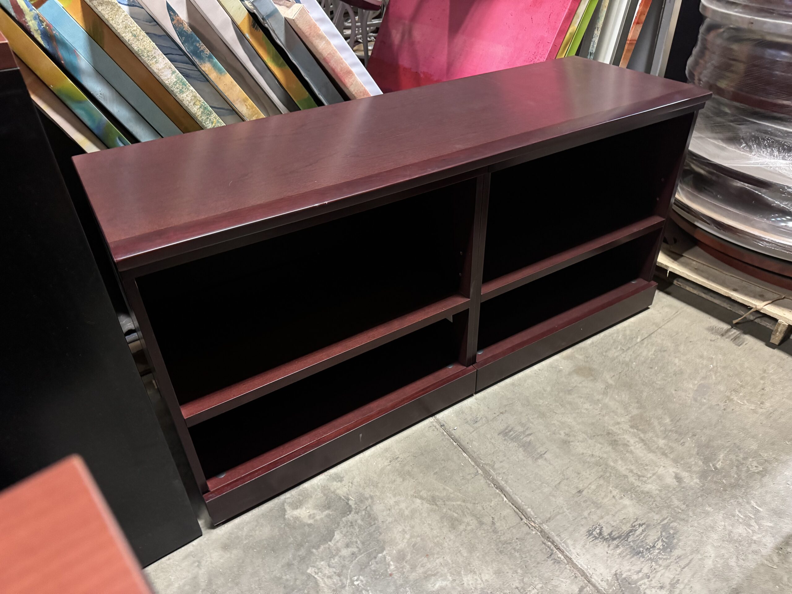 Used Knoll Low Credenza Double Bookcase 60"W