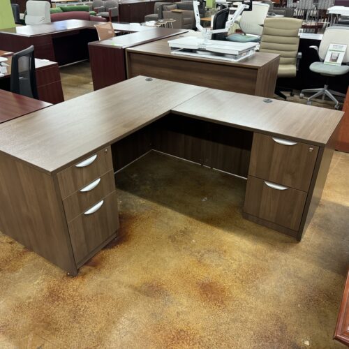 Used Groupe Lacasse L-Shaped Desk 6' x 5.5'