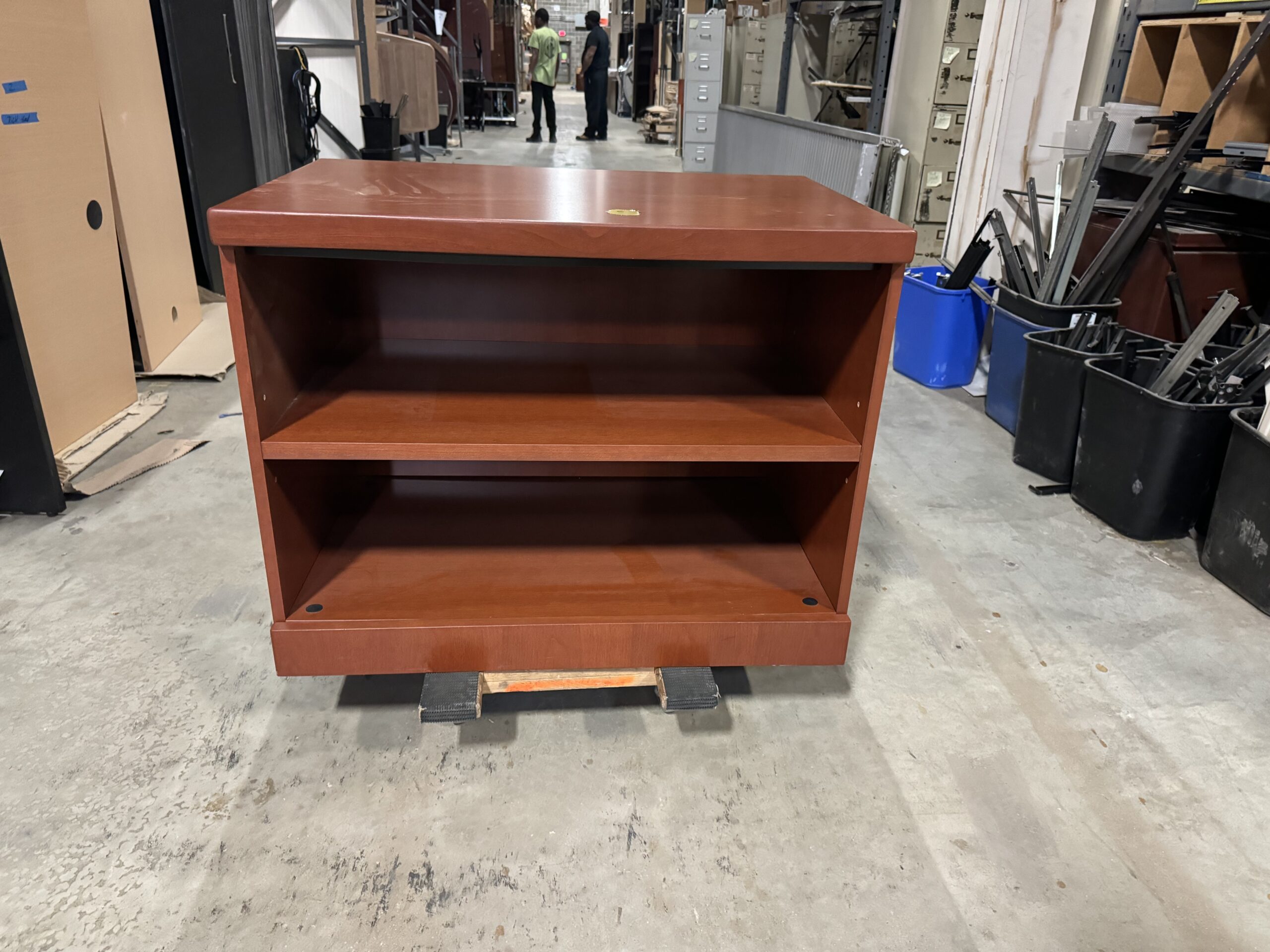 Used Cherry 2-Shelf Open Bookcase 36"W