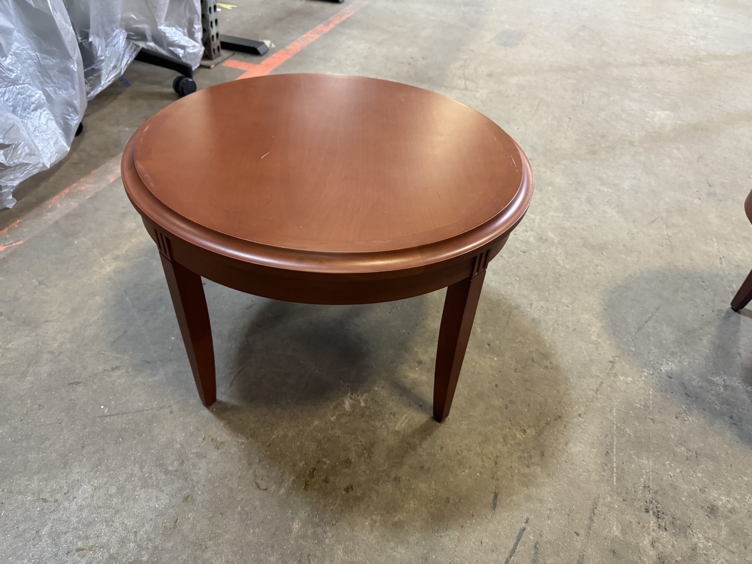 Used Cherry Round Coffee Tables 24"W