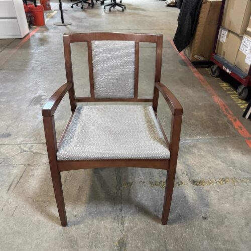 Used Beige Patterned Kimball Office Beo Side Chair