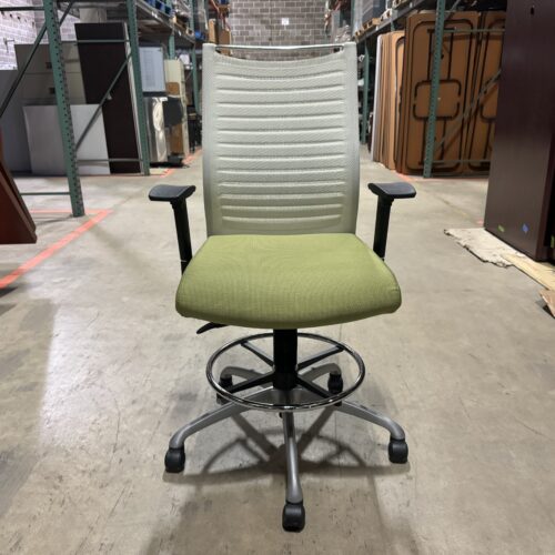Used Source Seating Lime Green and Off-white Dual Task Chair