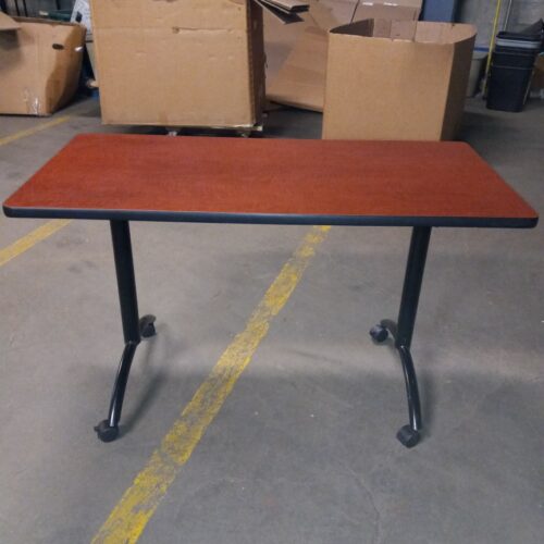 Cherry Training Table With Outlets 48"W
