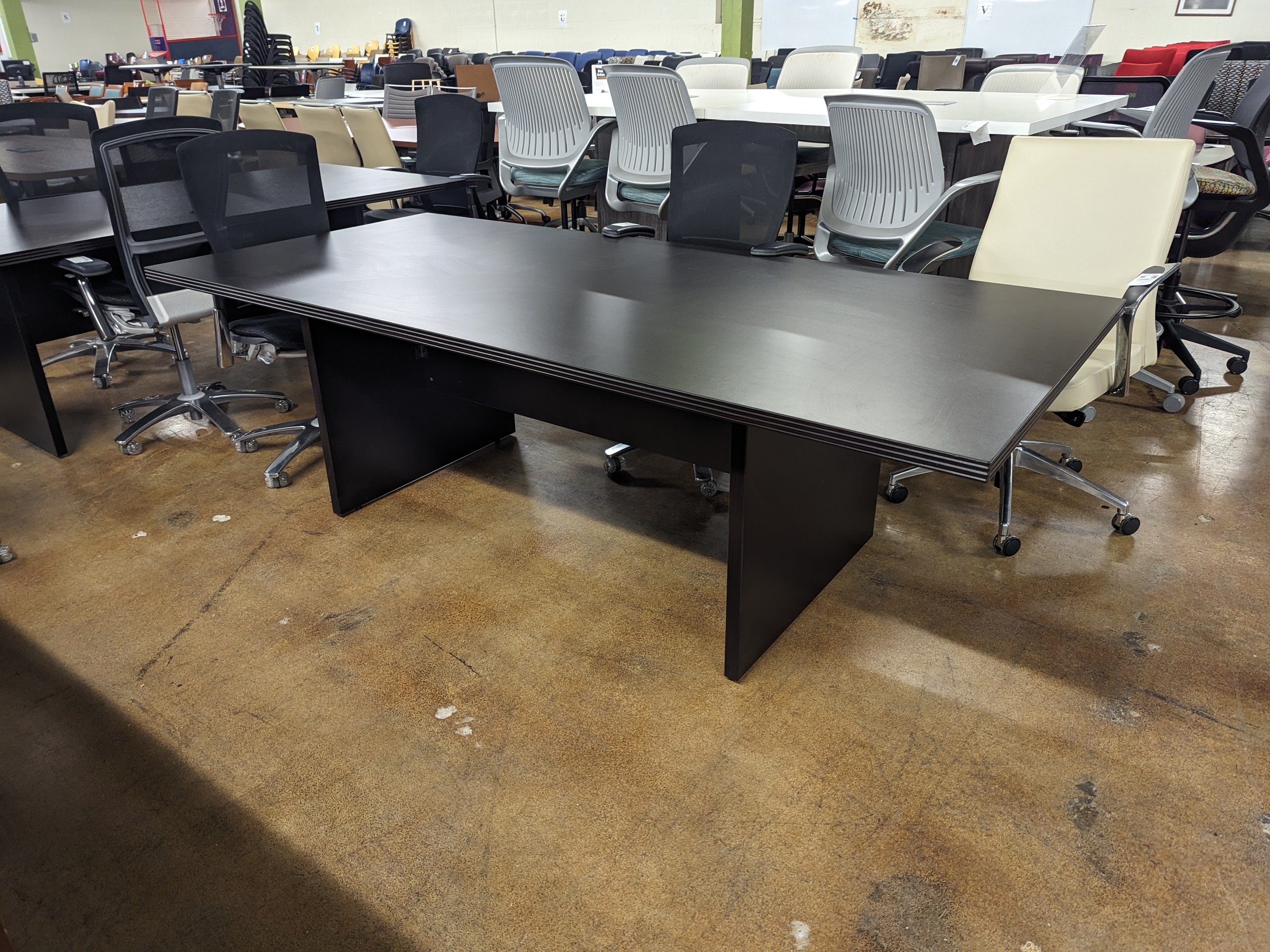 Black Conference Table 95"