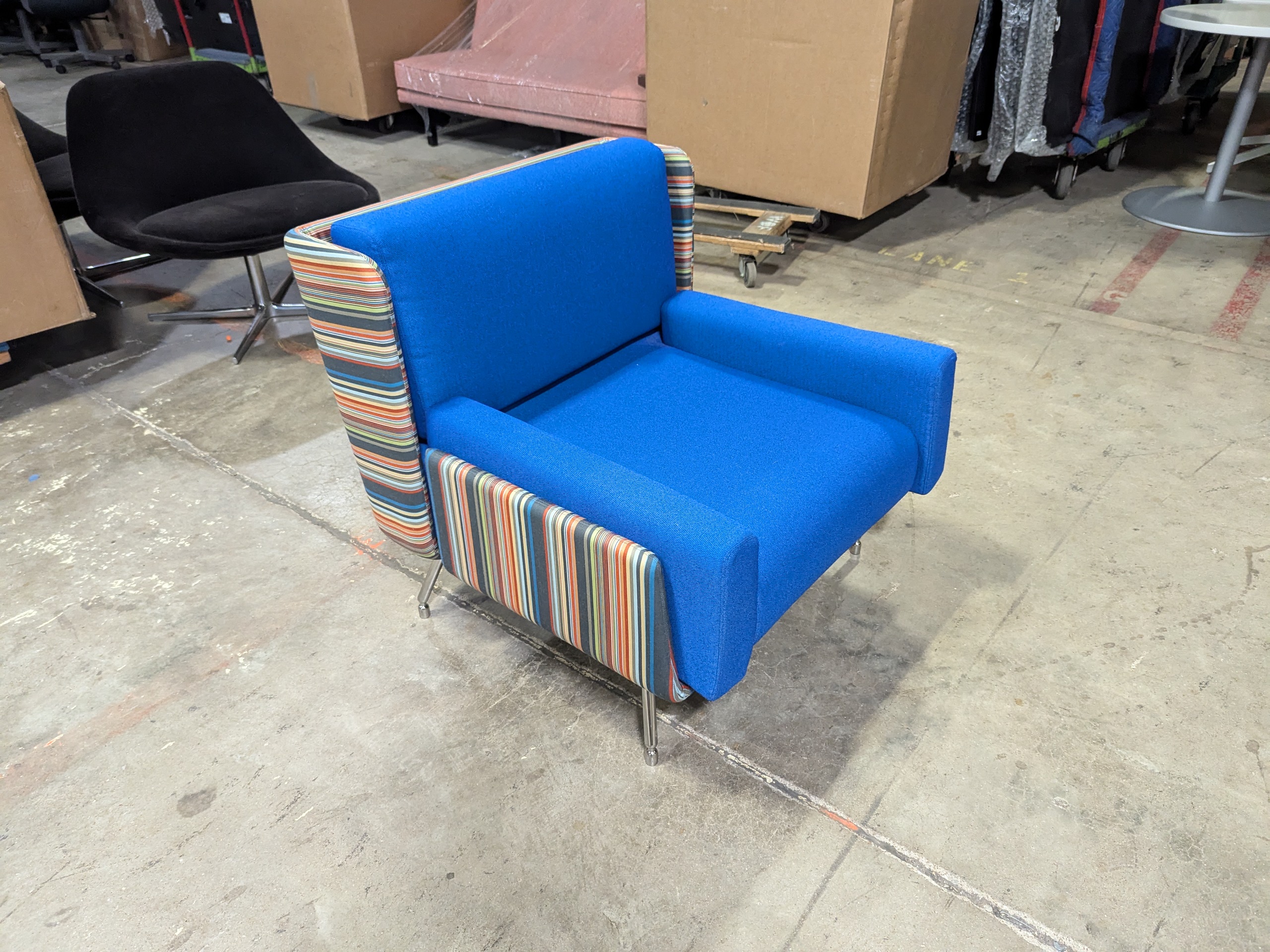 Knoll Blue Lounge Chair