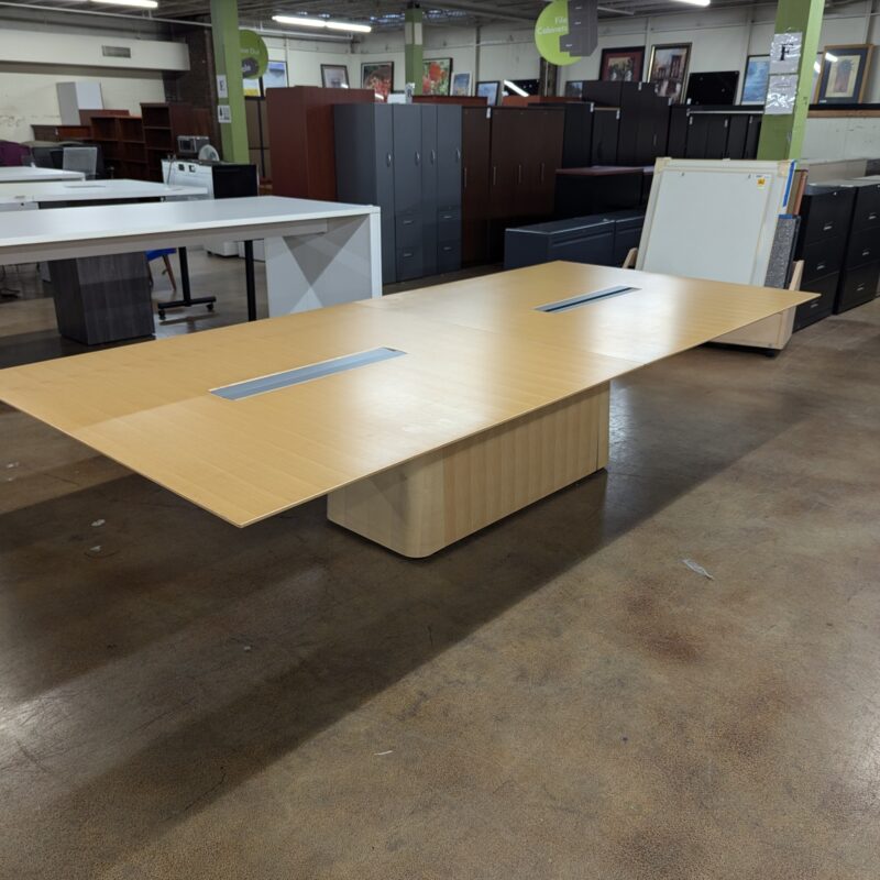 11' Blonde Maple Conference Table
