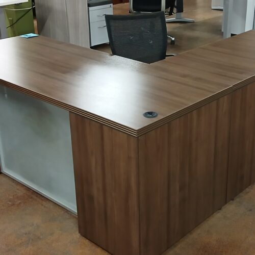 L-Shaped Desk with frosted front 54566 (4)