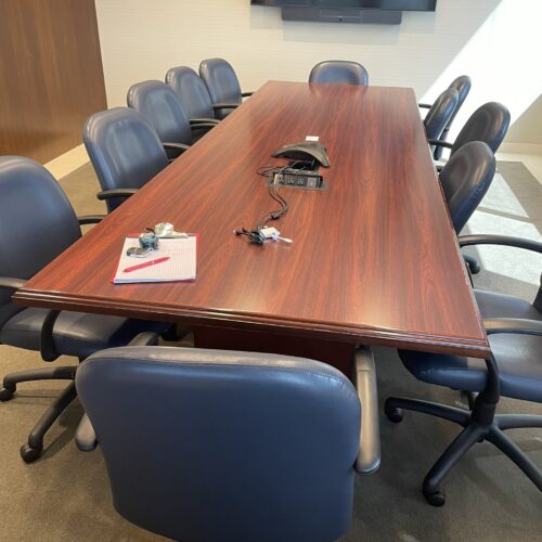 Mahogany Racetrack Table 54945 (1)