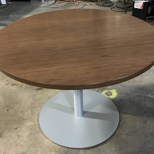 Round Table Modern Walnut Top 3693_3 - 55088